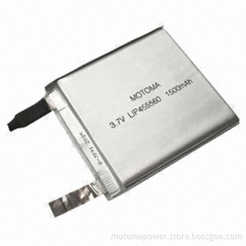 3.7V Li-ion Polymer Battery for Digital Products, with 1500mAh Capacity